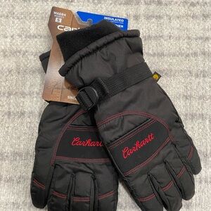 Carhartt Brand New Black and Red Winter Gloves
